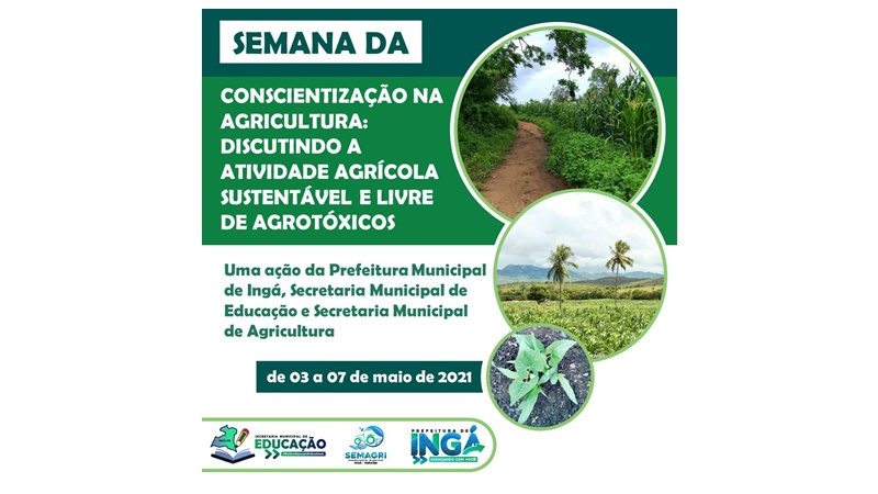 Semana da Conscientização na Agricultura discute manejo sustentável livre de agrotóxico